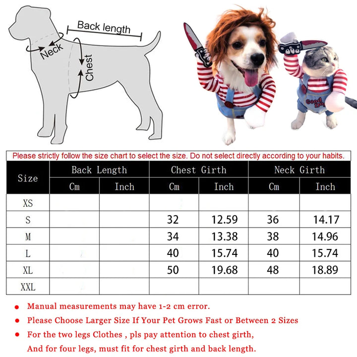 Pet Funny Costume Chucky